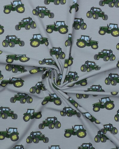 Grøn traktor på grå bund - Jersey