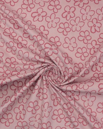 Rosa med gammelrosa blomster - Babyfløjl
