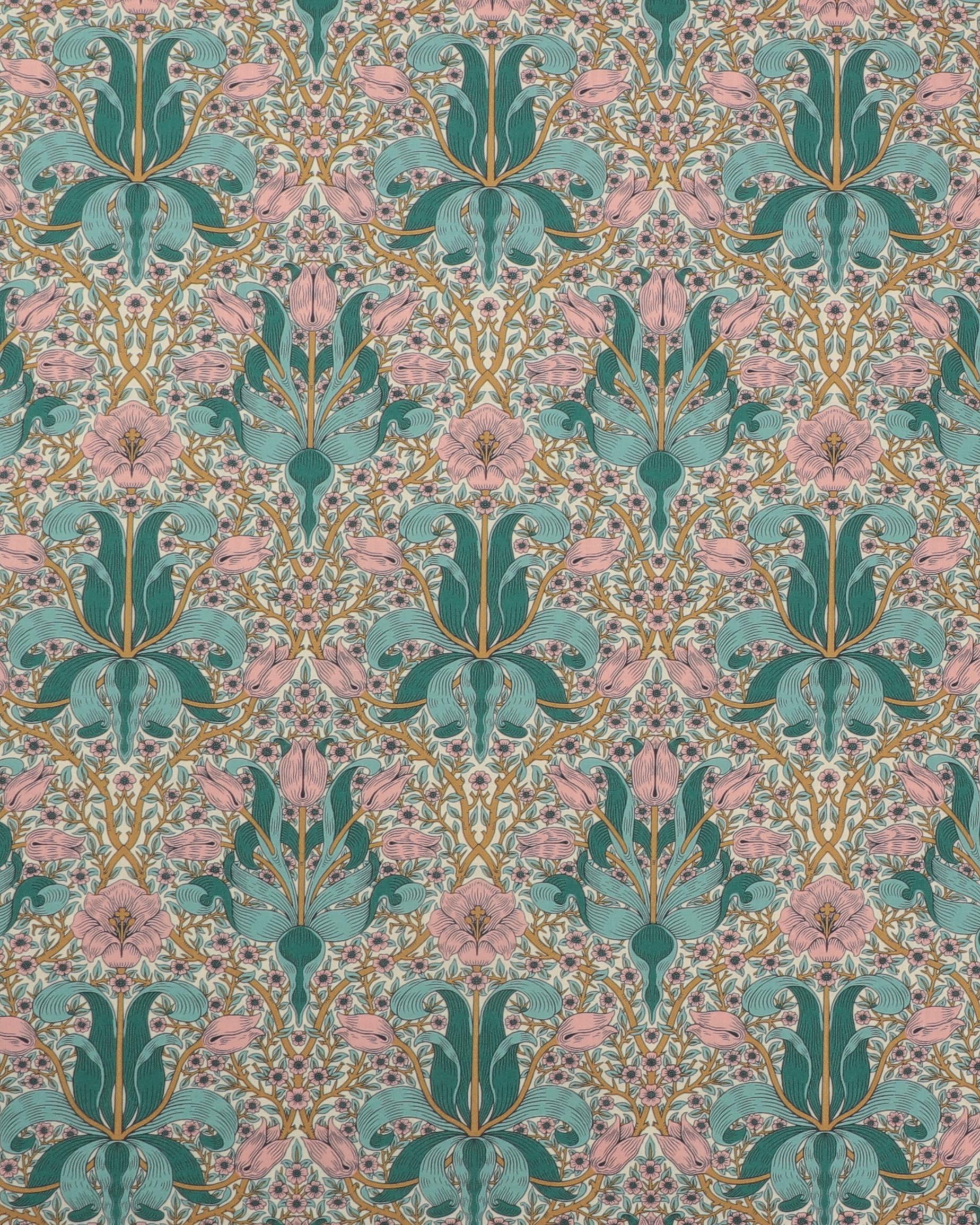 Spring Thicket, Teal - William Morris - 100% Bomuld