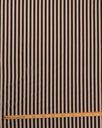 Alternative view of Sort og beige striber - Jersey