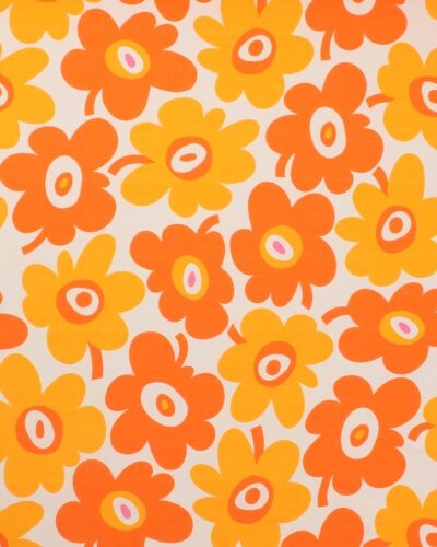 Gule og orange retroblomster - Jersey