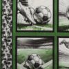 6 motiver med fodbold - Patchwork panel