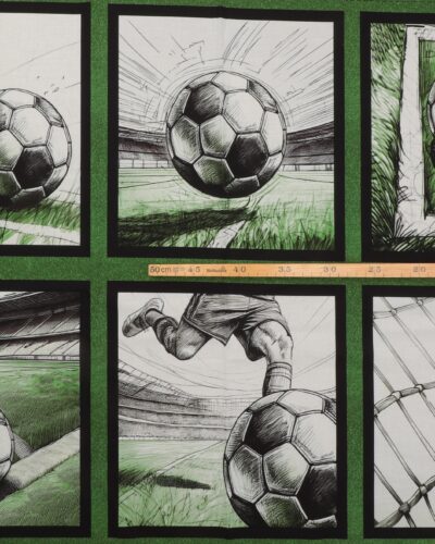 Alternative view of 6 motiver med fodbold - Patchwork panel