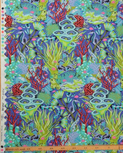 Alternative view of Floral Reef, Ref What You Sew, mørk lilla bund - Tula Pink