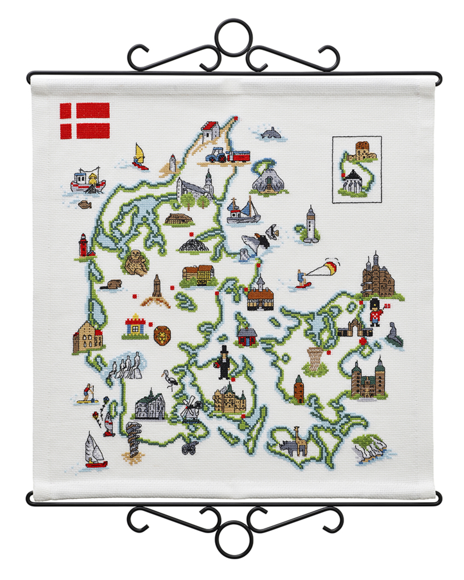 Danmark - 60x42 cm