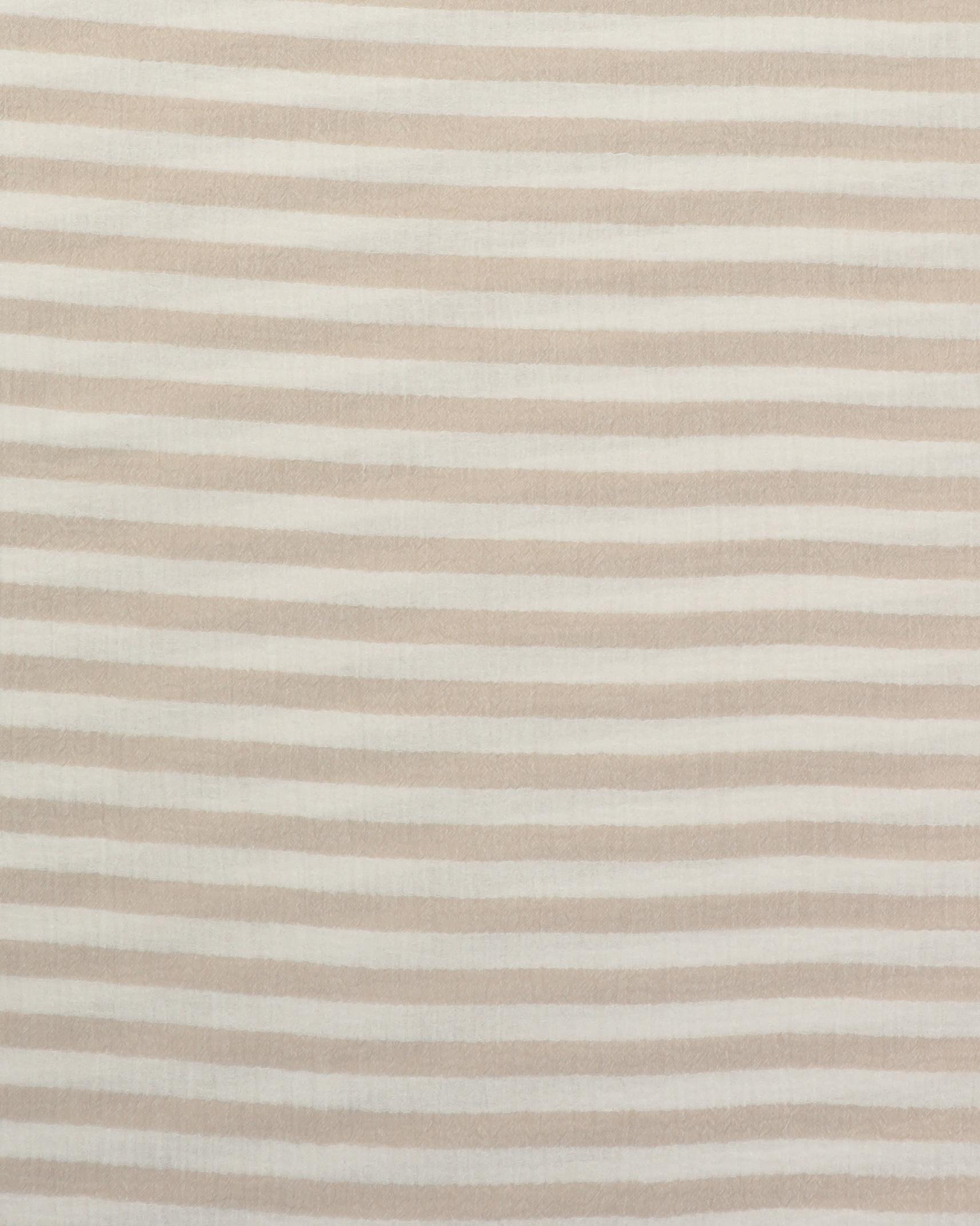 Striber flødefarvet/beige - Double Gauze/musselin stof 3 Striber flødefarvet/beige - Double Gauze/musselin stof