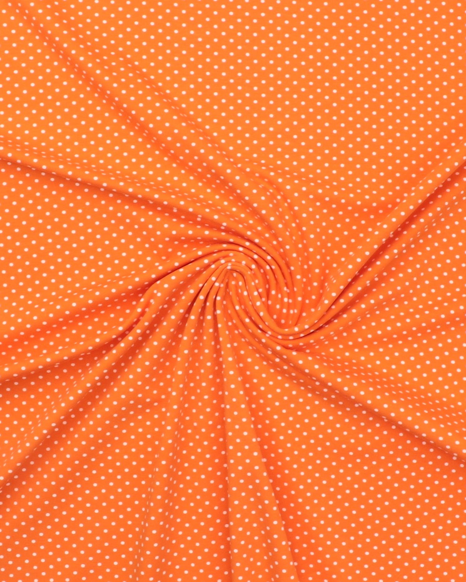 Orange med hvide prikker - Jersey 5 Orange med hvide prikker - Jersey - Billede 3