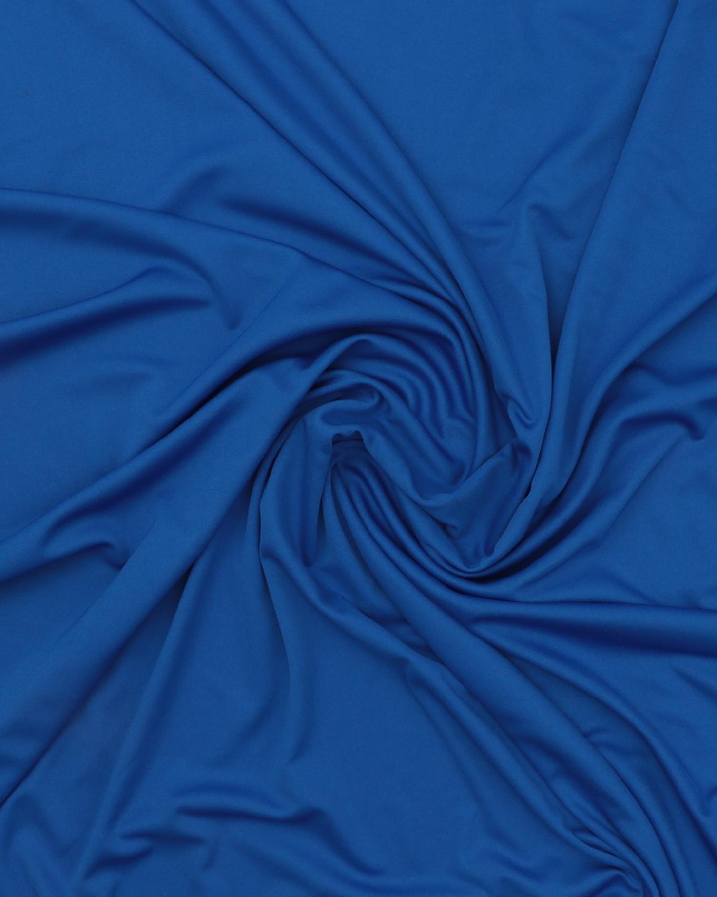 Koboltblå - Polyesterjersey - 100% Polyester