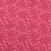 Pink med lyse blomster på sortbrune snerler - Viskose