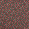Mørk armygrøn med orangerøde blomster - Patchwork 1 Mørk armygrøn med orangerøde blomster - Patchwork