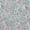 Offwhite med rosa og lyseblå blomster - Gobelin