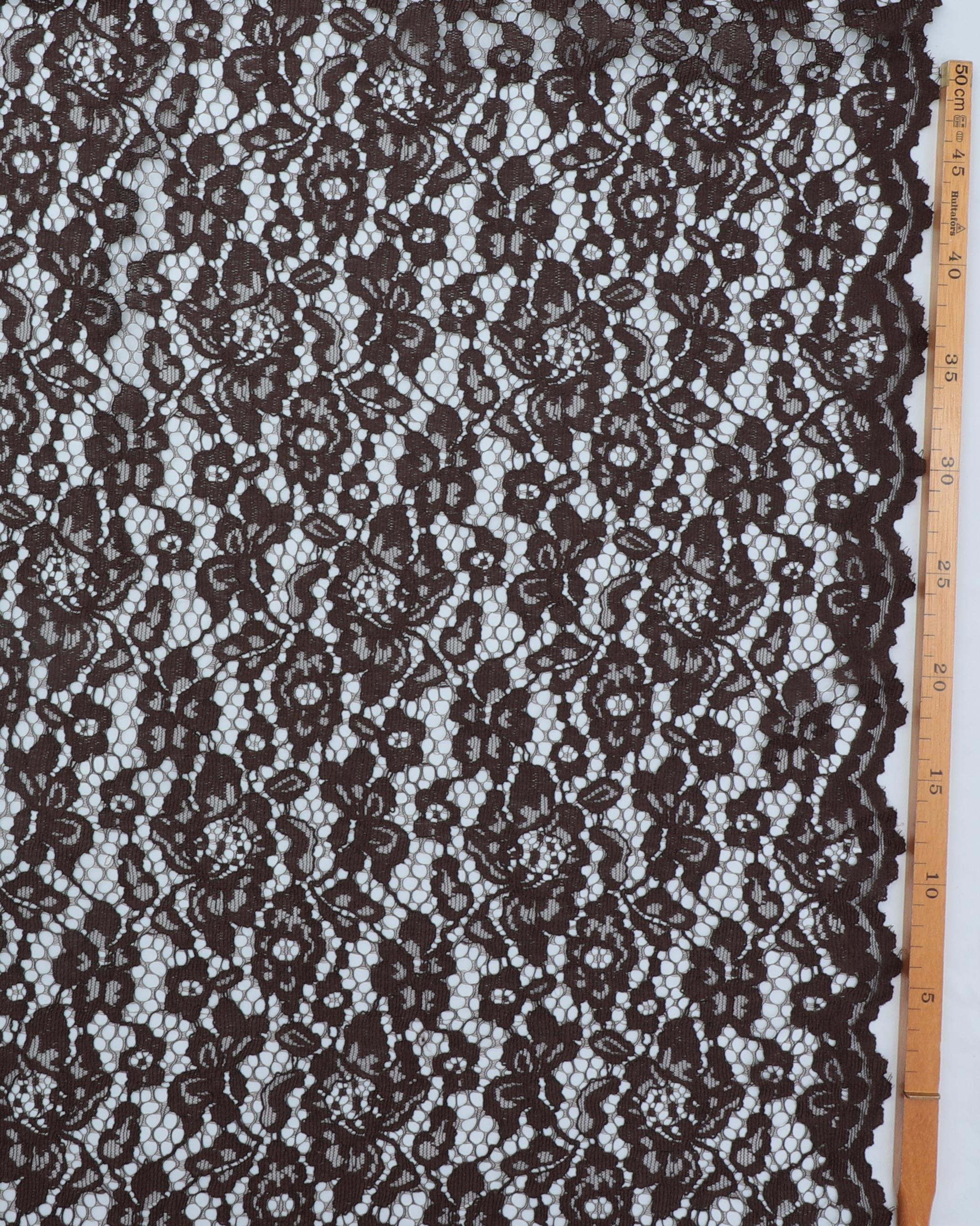 Mørkebrun blonde med tungekant - Polyester 5 Mørkebrun blonde med tungekant - Polyester - Billede 3