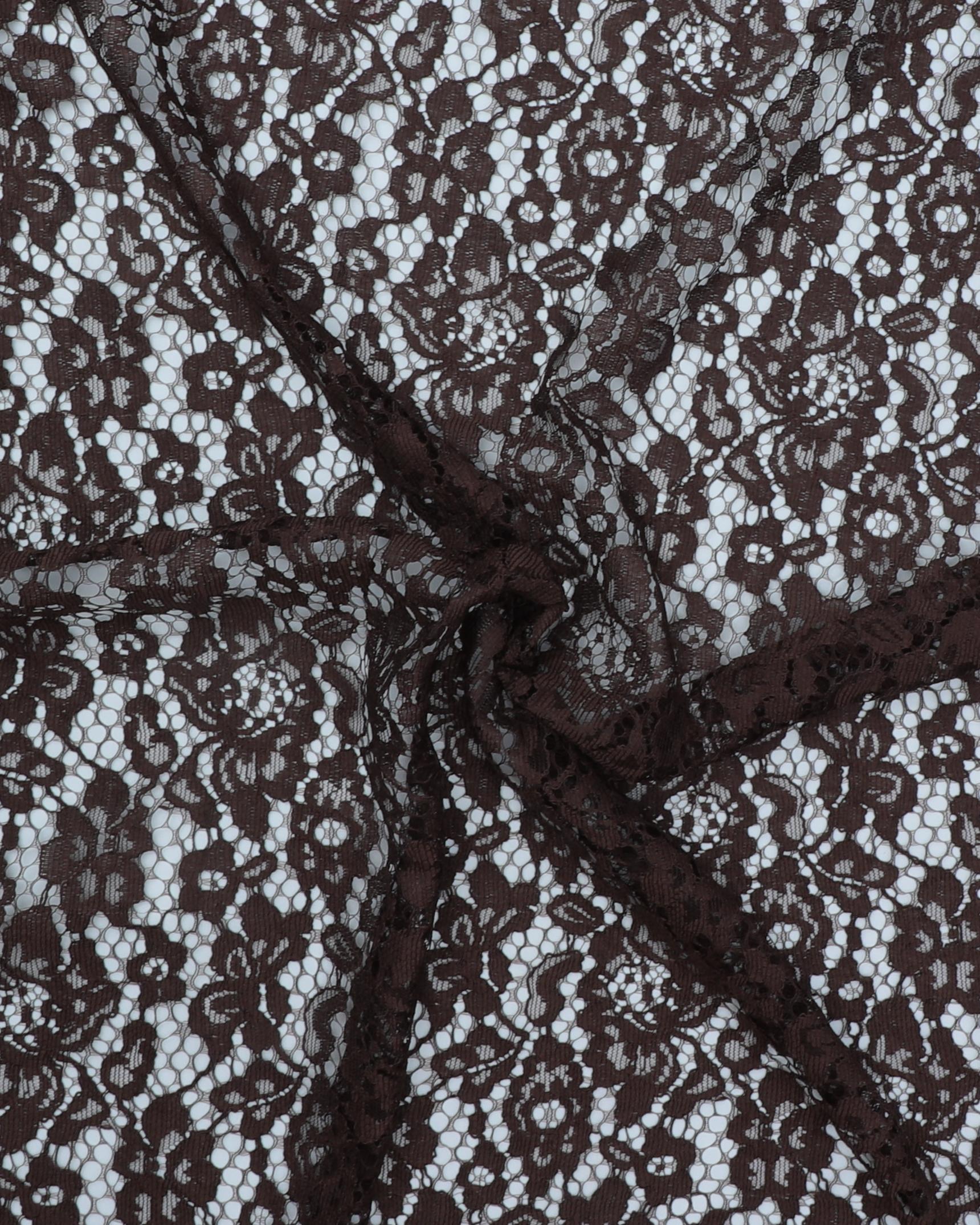 Mørkebrun blonde med tungekant - Polyester 6 Mørkebrun blonde med tungekant - Polyester - Billede 4