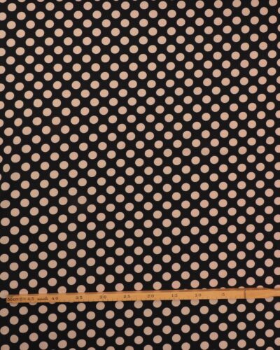 Alternative view of Sort med store beige prikker - Jersey