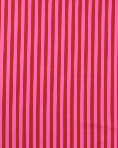 Pink og mørkerøde striber - Jersey