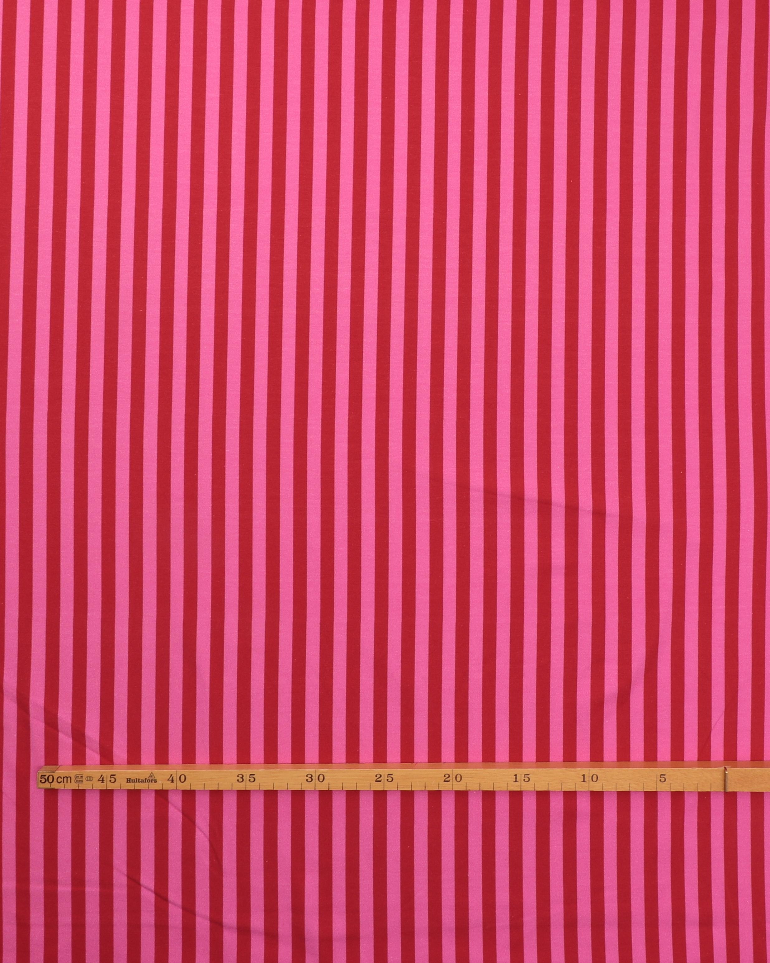 Pink og mørkerøde striber - Jersey 4 Pink og mørkerøde striber - Jersey - Billede 2
