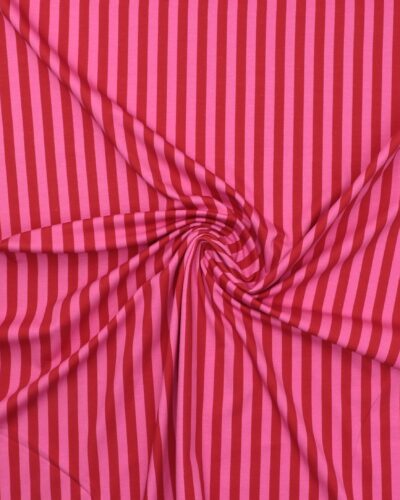 Pink og mørkerøde striber - Jersey 7 Pink og mørkerøde striber - Jersey
