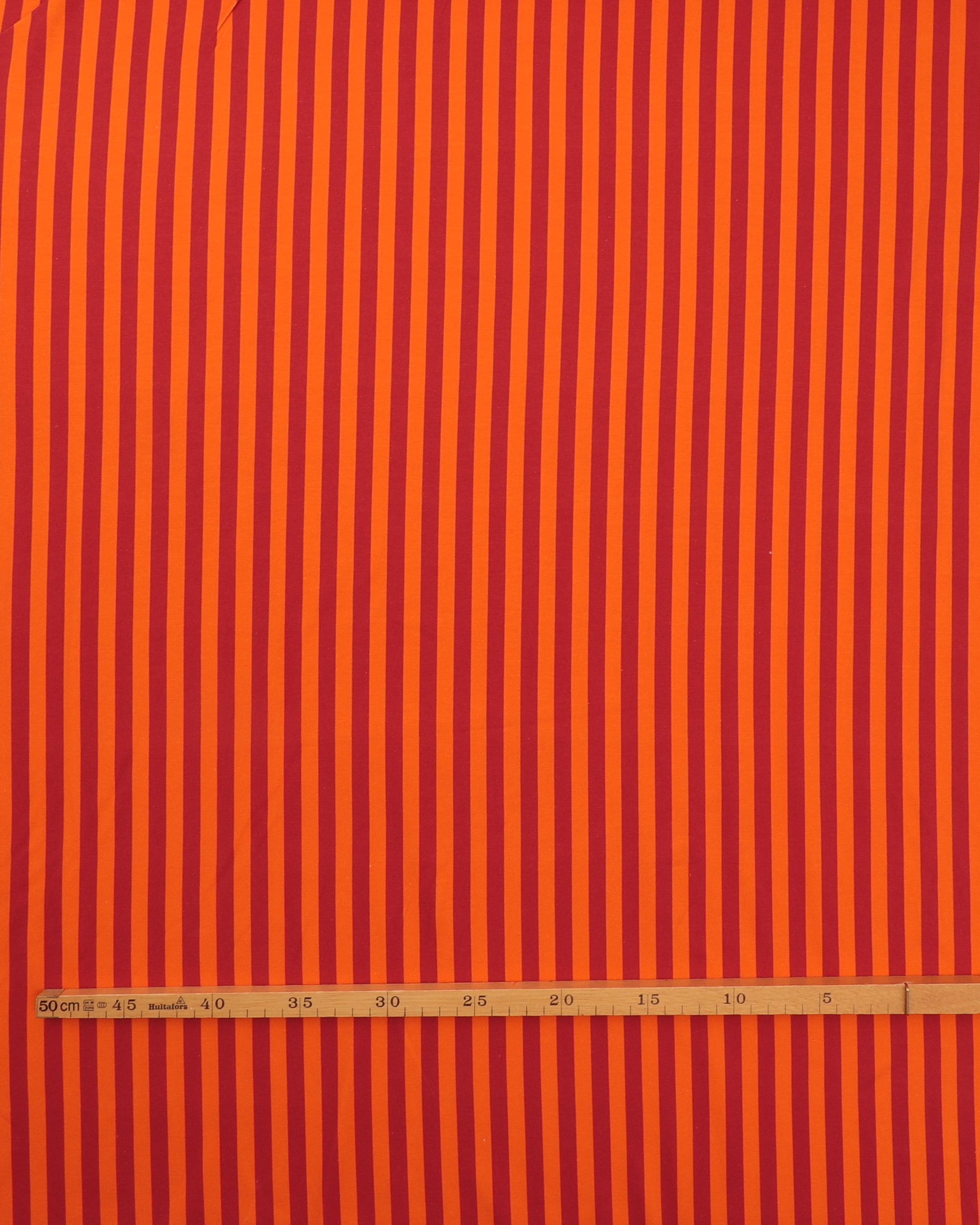 Orange og mørkerøde striber - Jersey 4 Orange og mørkerøde striber - Jersey - Billede 2