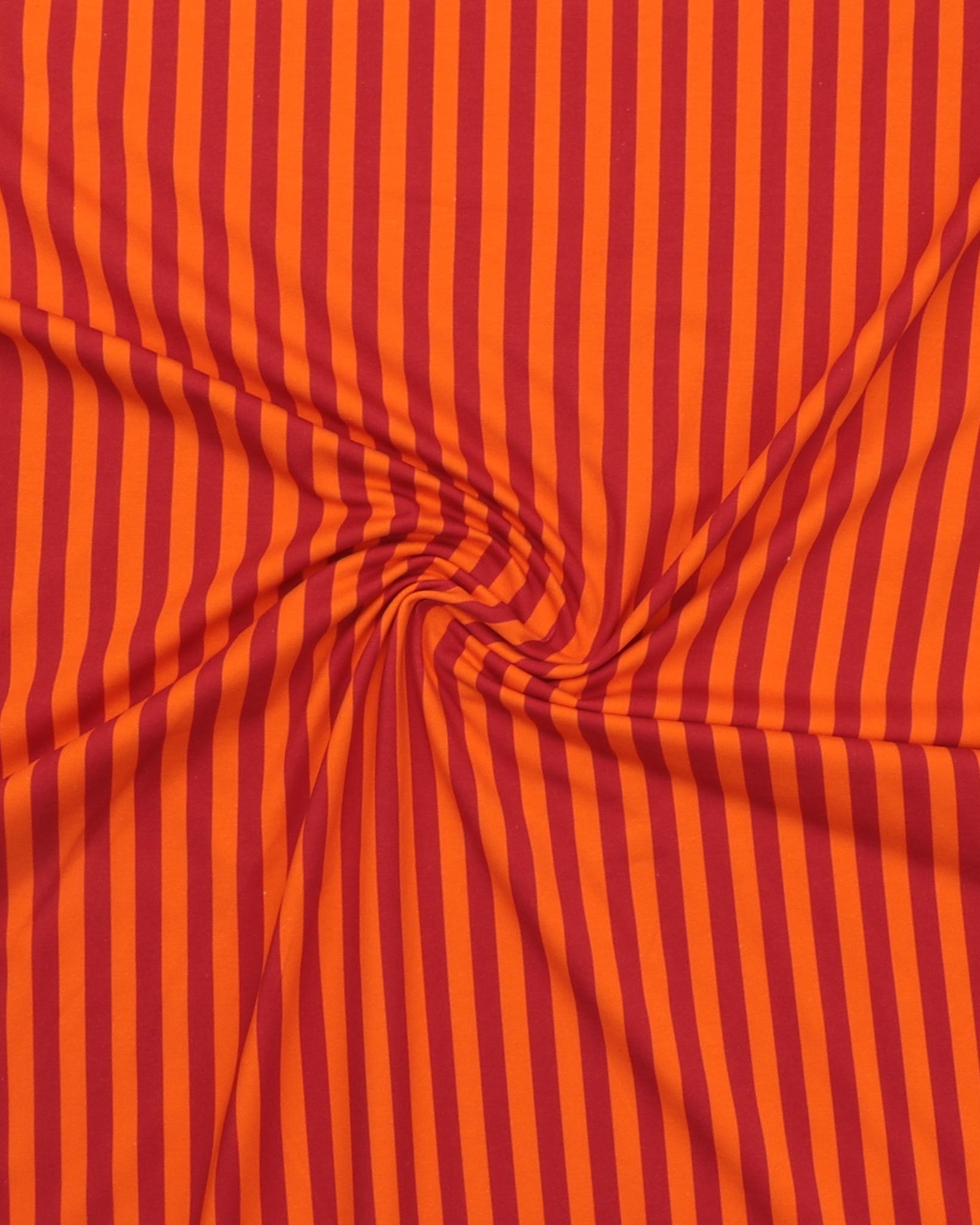 Orange og mørkerøde striber - Jersey 5 Orange og mørkerøde striber - Jersey - Billede 3