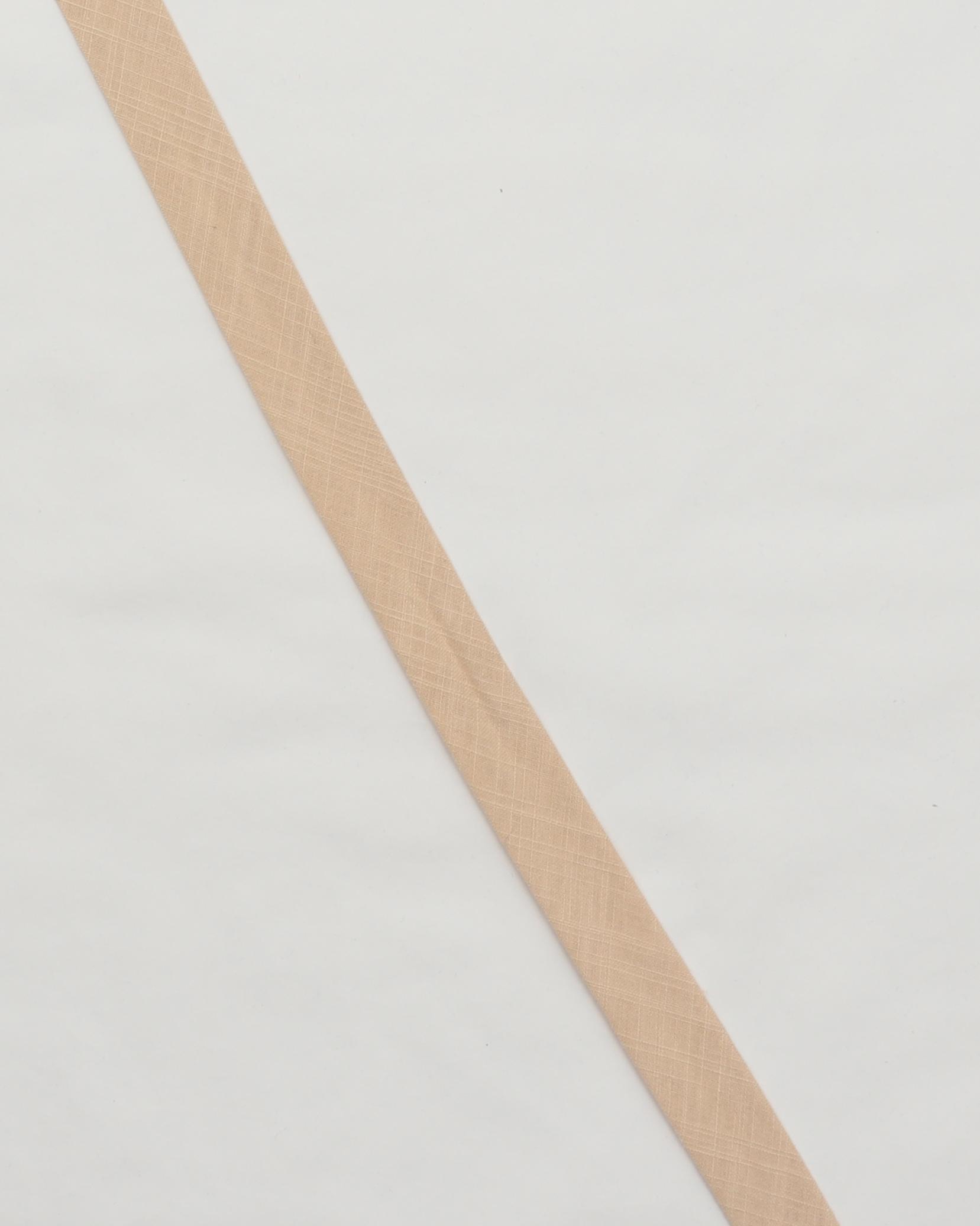 Hørlook, 20 mm skråbånd, varm sand - Bomuld 3 Hørlook, 20 mm skråbånd, varm sand - Bomuld