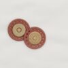 Magnetisk taskelukning i brun læder - 30 mm