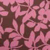 Chokoladebrun med mørk lyserød - Polyester/viskose