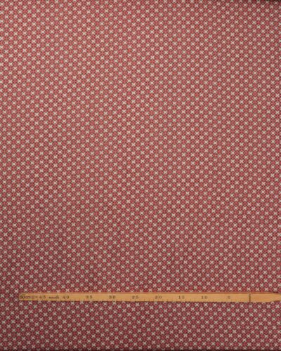 Cremefarvet med mønster i beige og orange - Viskose 6 Cremefarvet med mønster i beige og orange - Viskose