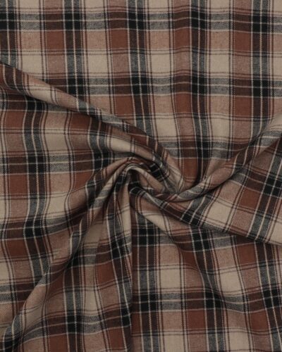 Tern i brune farver - Opkradset bomuld/polyester