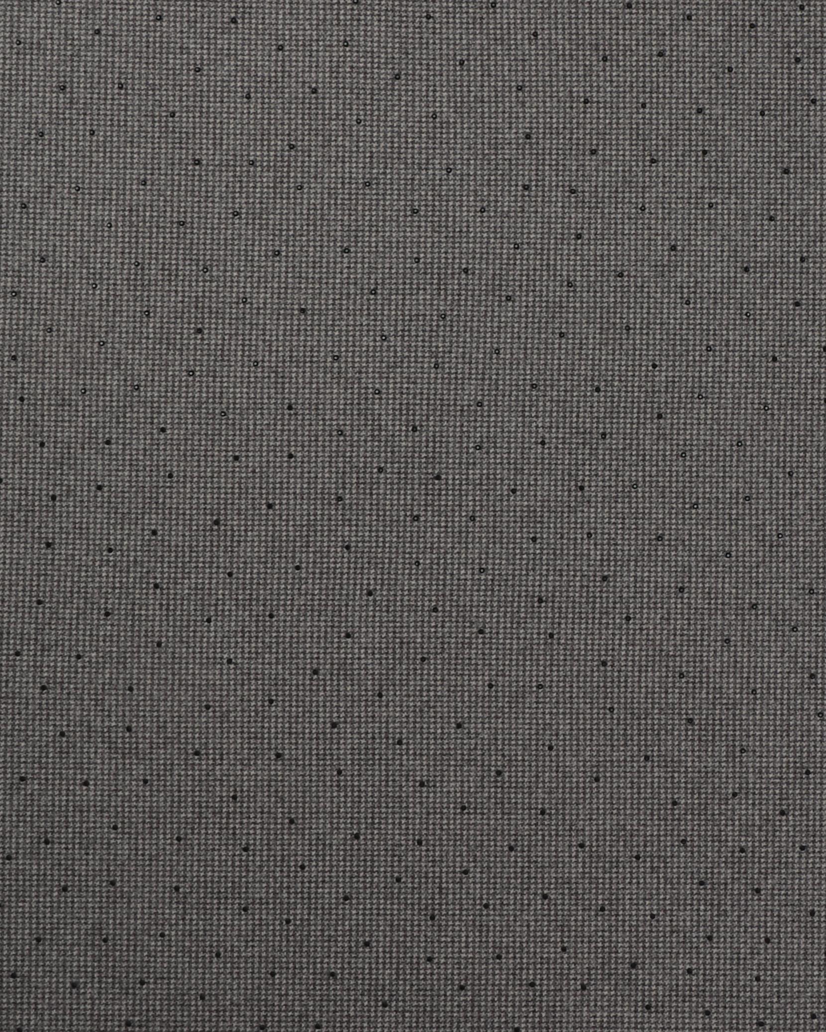 Grå/beige med sorte similisten - Polyester - 100% Polyester