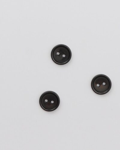 2-huls sort m. ophøjet kant - 13 mm
