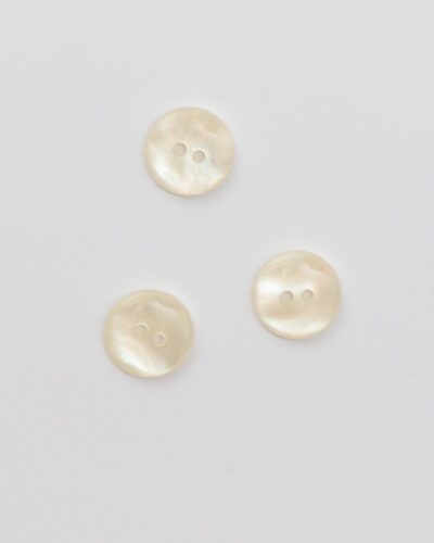 2-huls blank offwhite - 22 mm