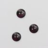 2-huls blank mørk aubergine - ca. 12 mm