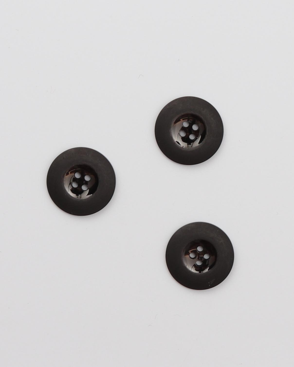 4-huls sort m. blank midte og mat kant - ca. 20 mm 3 4-huls sort m. blank midte og mat kant - ca. 20 mm