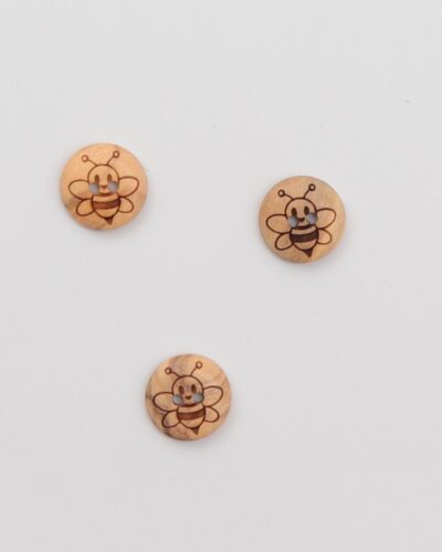 2 huls, bi - 15 mm træknap