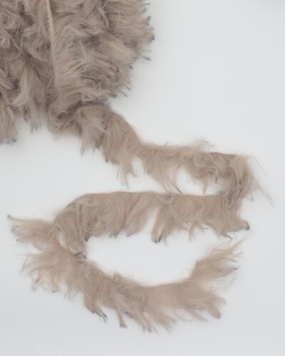 Beige langhåret "pels"