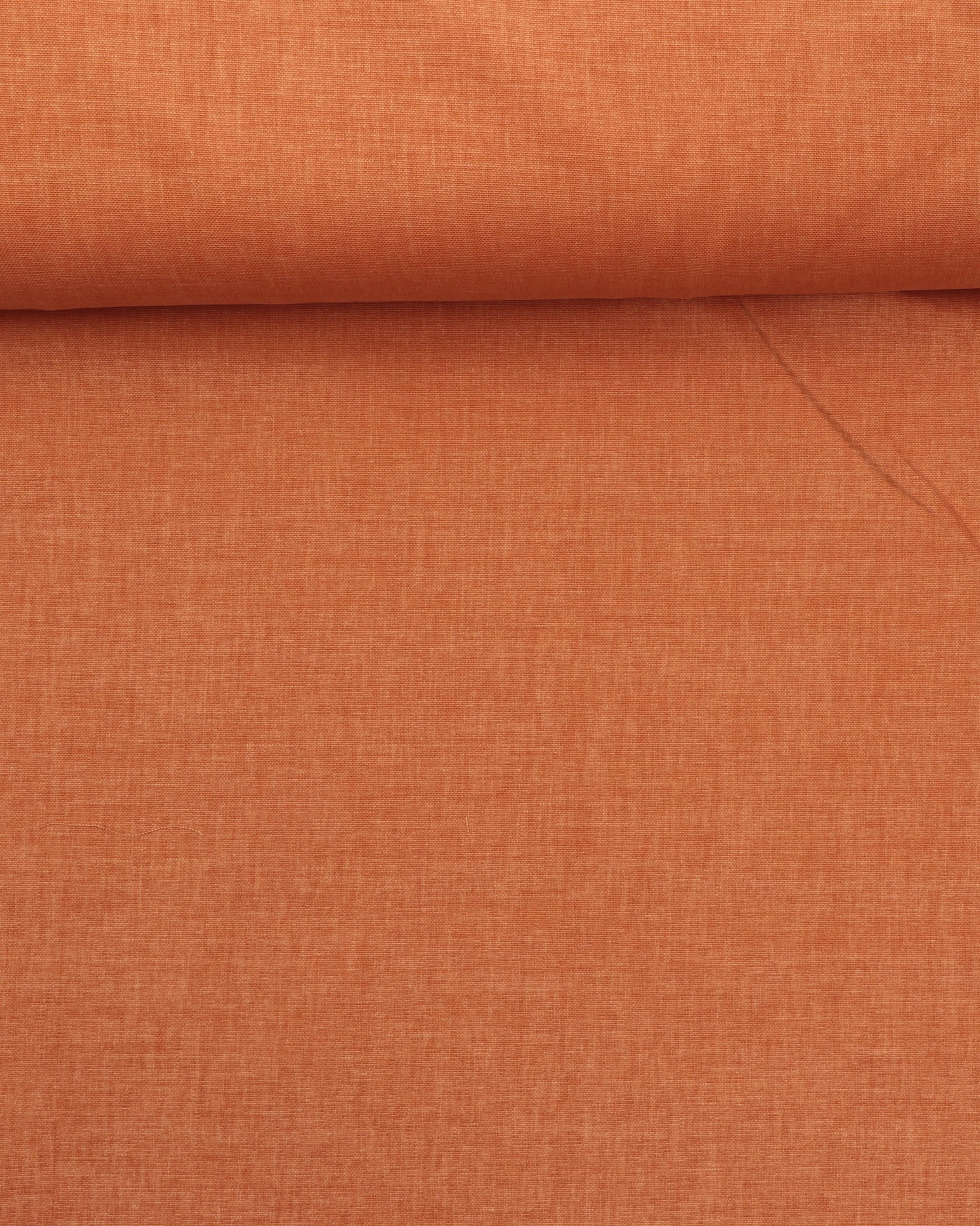 Opkradset bomuld - Møbelstof - Orange - 100% Bomuld
