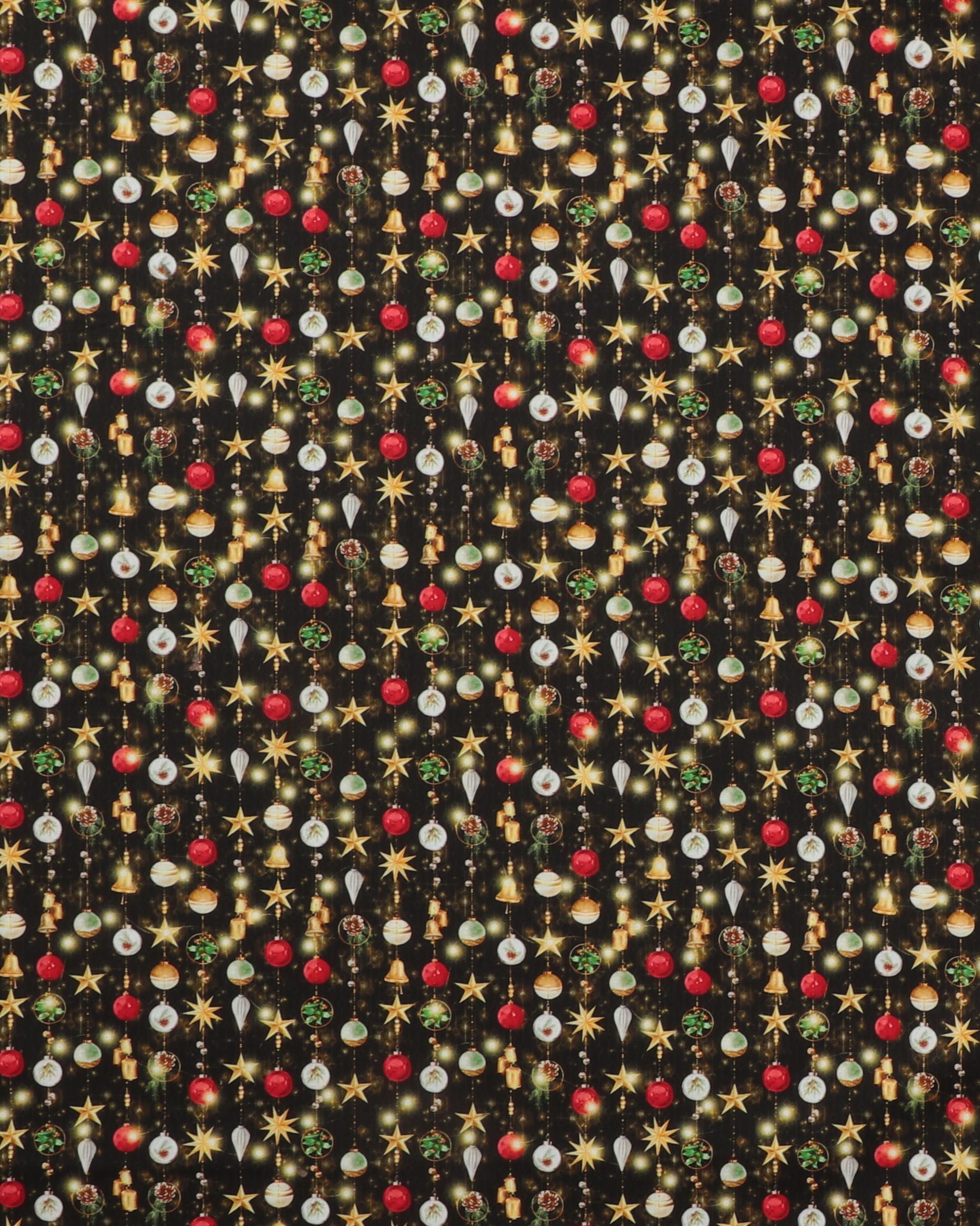 Sort med små juleophæng - Patchwork 3 Sort med små juleophæng - Patchwork