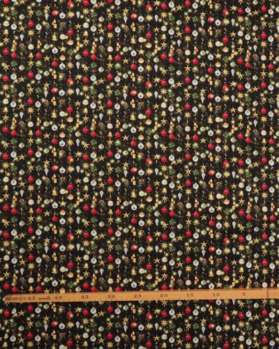 Sort med små juleophæng - Patchwork 5 Sort med små juleophæng - Patchwork