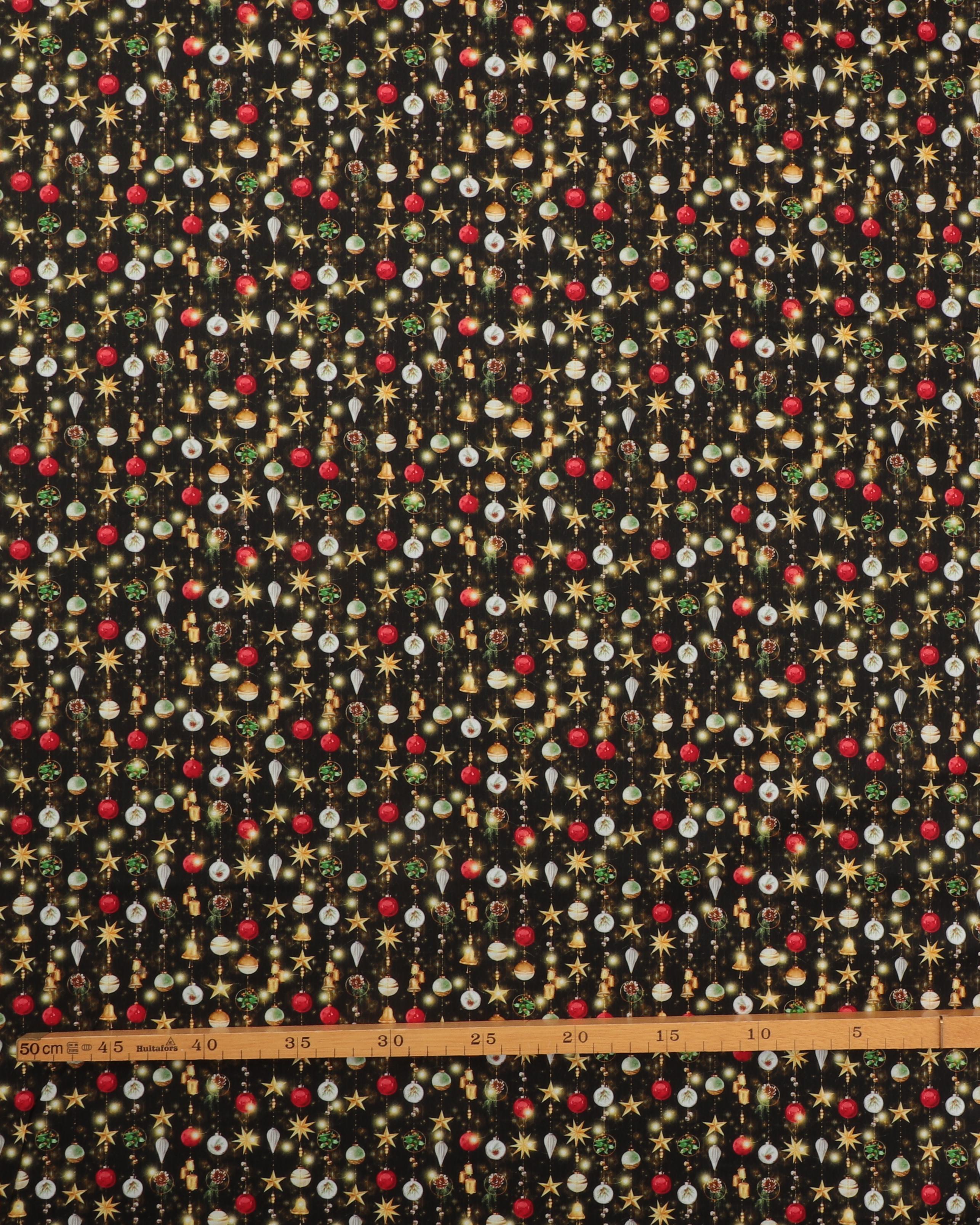 Sort med små juleophæng - Patchwork 4 Sort med små juleophæng - Patchwork - Billede 2