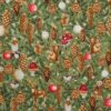 Forest Glen, gran med juleornamenter m. lidt guld - Patchwork 2 Forest Glen, gran med juleornamenter m. lidt guld - Patchwork