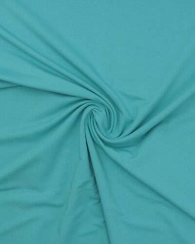 Ensfarvet French Terry - 263 mørk mint