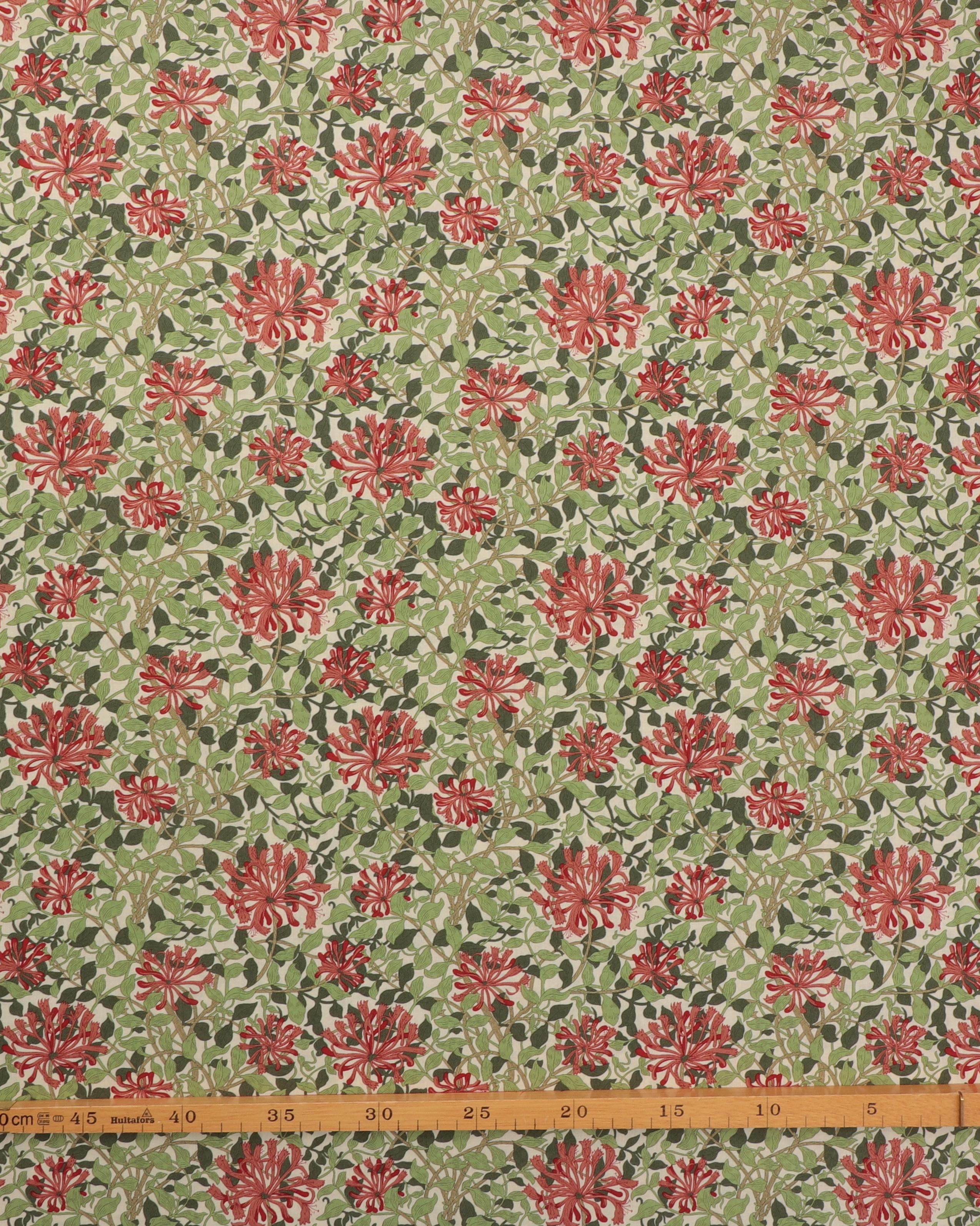 Honeysuckle m. støvet rust blomst - William Morris 3 Honeysuckle m. støvet rust blomst - William Morris