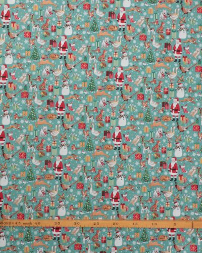 Alternative view of Julemand, julegås, gaver og juletræ - Patchwork