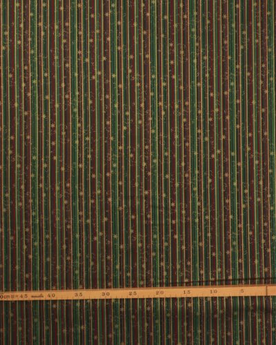 Alternative view of Snow Crystals, iskrystaller i guld på striber - Patchwork