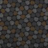Grå, brun og hvid blomst på sort - Patchwork 1 Grå, brun og hvid blomst på sort - Patchwork