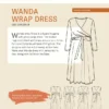 Wanda Wrap Dress - str. 30-54