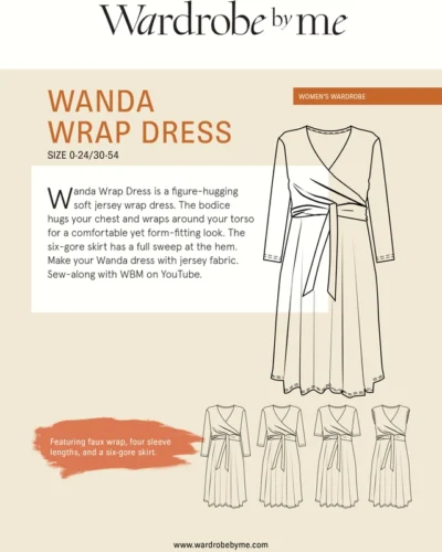 Wanda Wrap Dress - str. 30-54