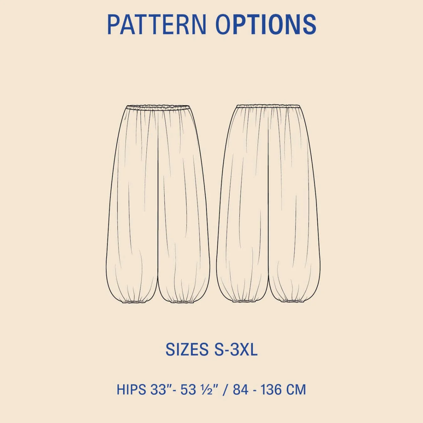 Bubble Pants - str. 30-54 4 Bubble Pants - str. 30-54 - Billede 2