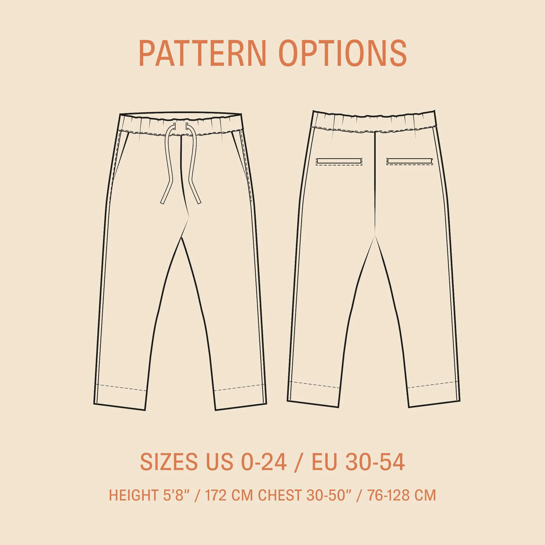 Easy pants - str. 30-54 4 Easy pants - str. 30-54 - Billede 2