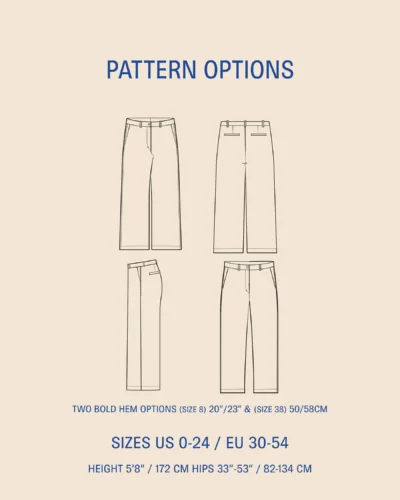 Alternative view of Hepburn pants - str. 30-54